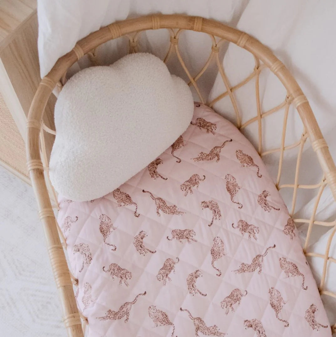 Bambella Designs Waterproof Bassinet Sheet/Change Mat Cover | Queen of the Jungle