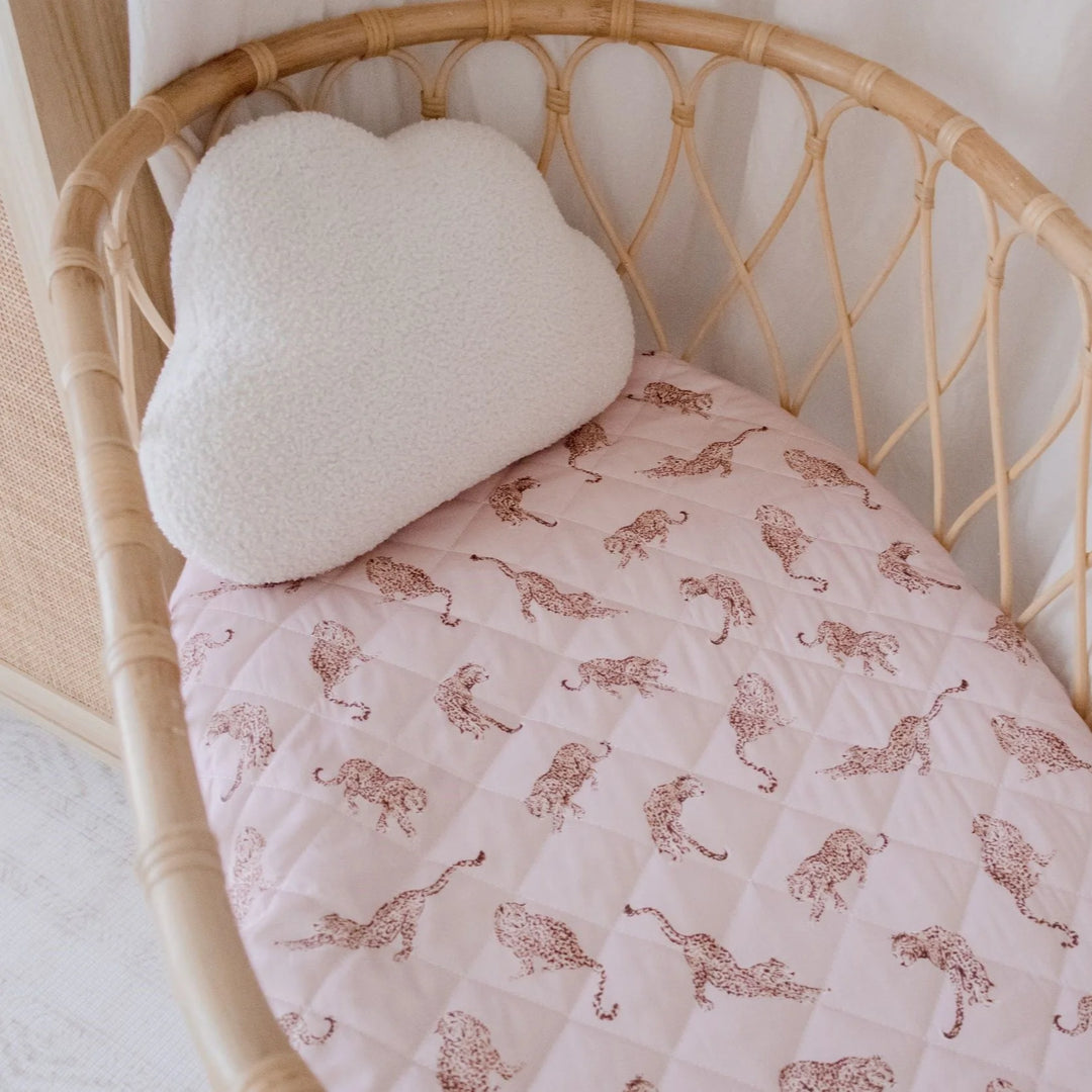Bambella Designs Waterproof Bassinet Sheet/Change Mat Cover | Queen of the Jungle