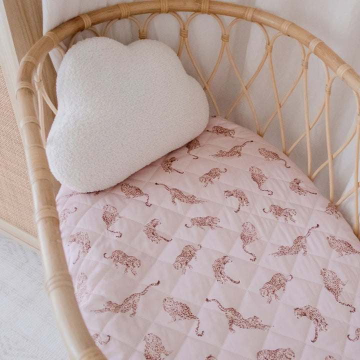 Bambella Designs Waterproof Bassinet Sheet/Change Mat Cover | Queen of the Jungle