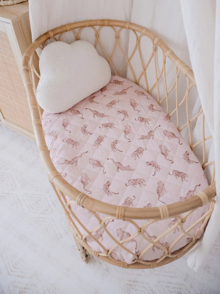 Bambella Designs Waterproof Bassinet Sheet/Change Mat Cover | Queen of the Jungle