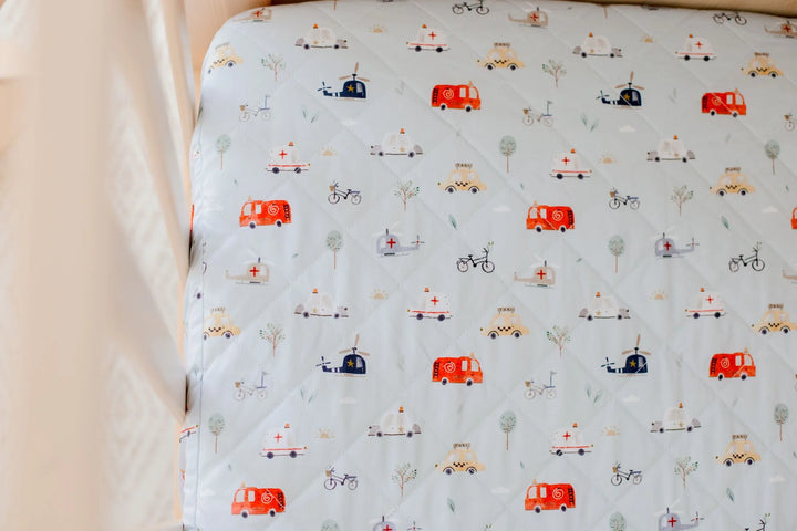 Bambella Designs Waterproof Cot Sheet | Things That Go