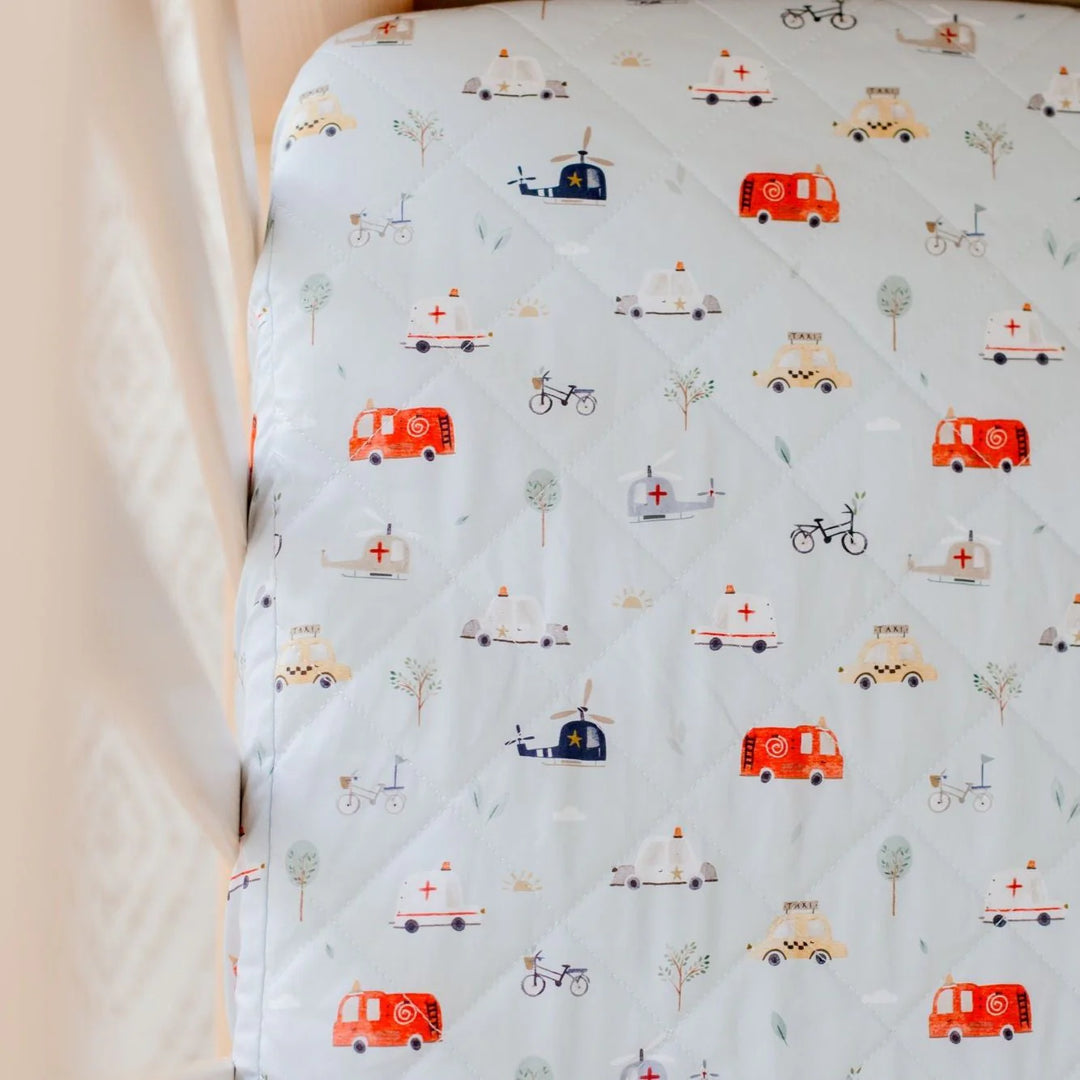 Bambella Designs Waterproof Cot Sheet | Things That Go