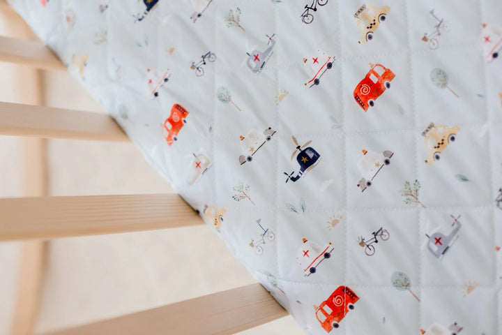 Bambella Designs Waterproof Cot Sheet | Things That Go