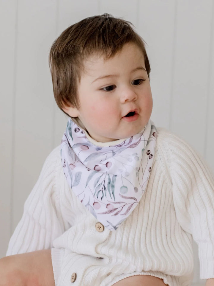 Bambella Designs Bandana Bibs 2 Pack | Botanical & Lagoon