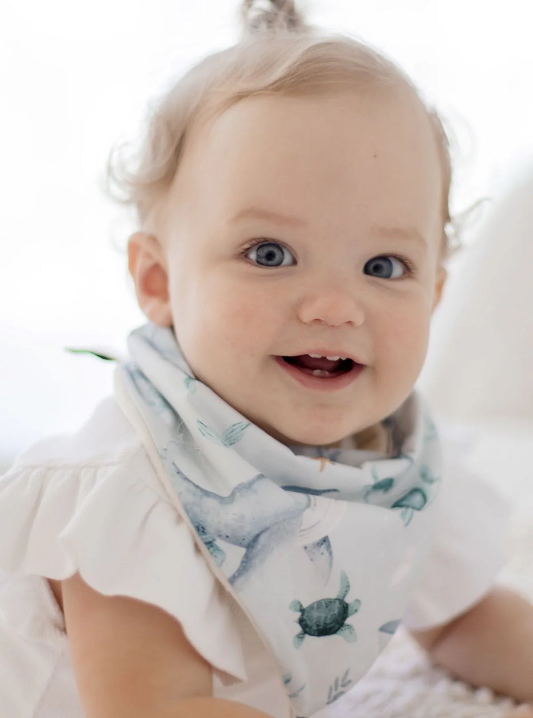 Bambella Designs Bandana Bibs 2 Pack | Turtle Bay & Dusty Blue