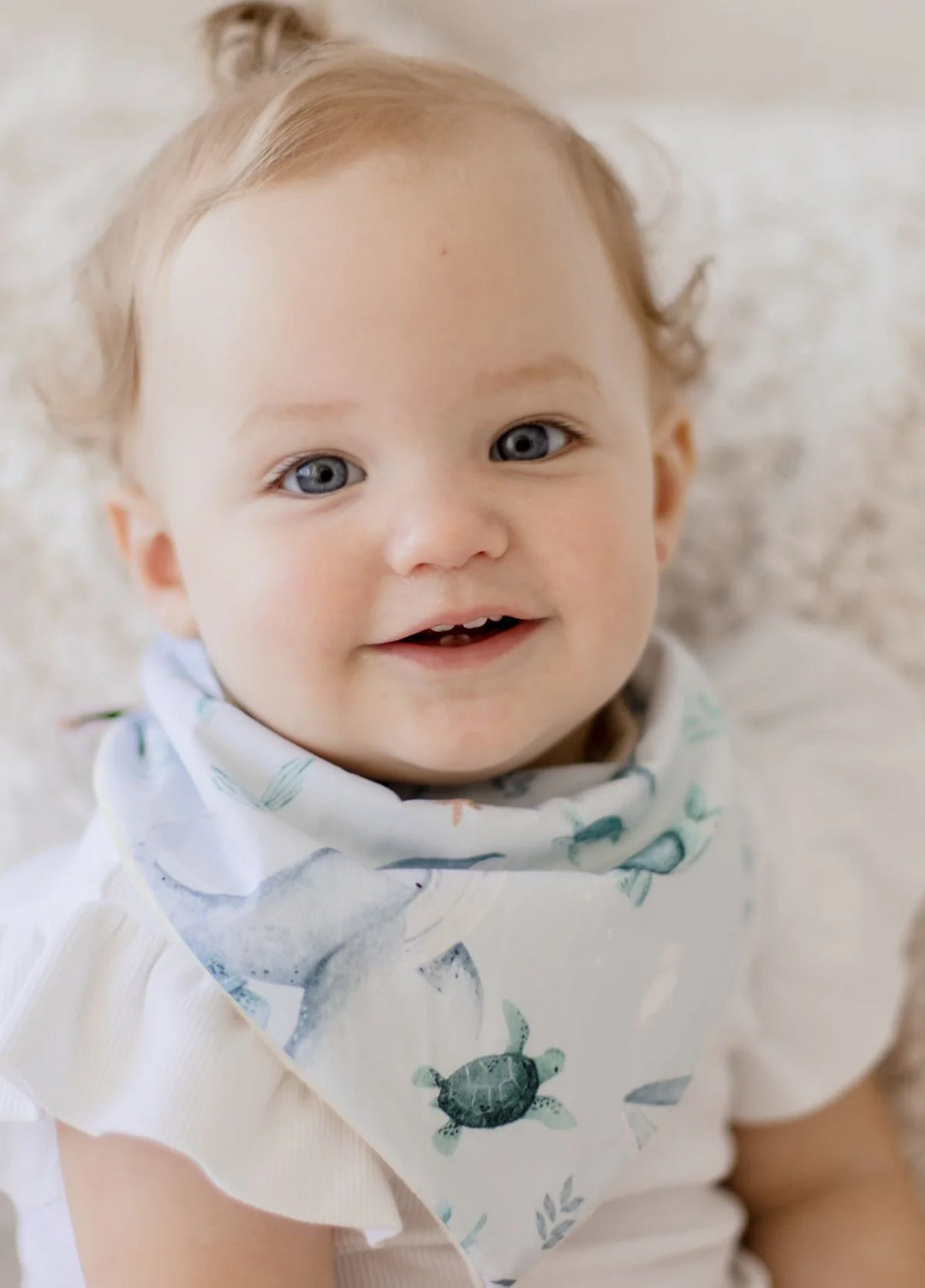 Bambella Designs Bandana Bibs 2 Pack | Turtle Bay & Dusty Blue