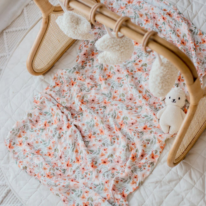 Bambella Designs Bamboo Cotton Muslin Swaddle | Bloom