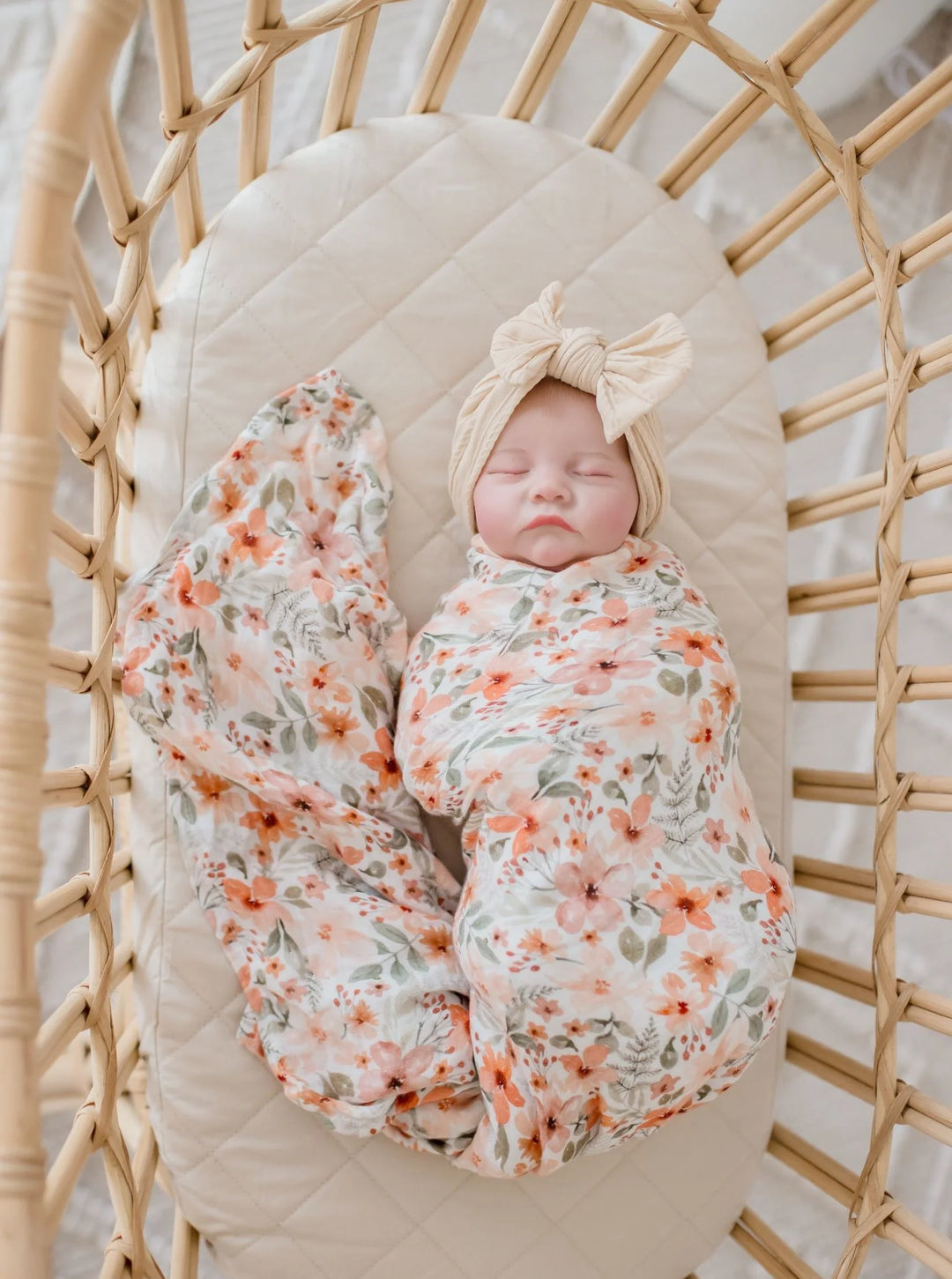 Bambella Designs Bamboo Cotton Muslin Swaddle | Bloom