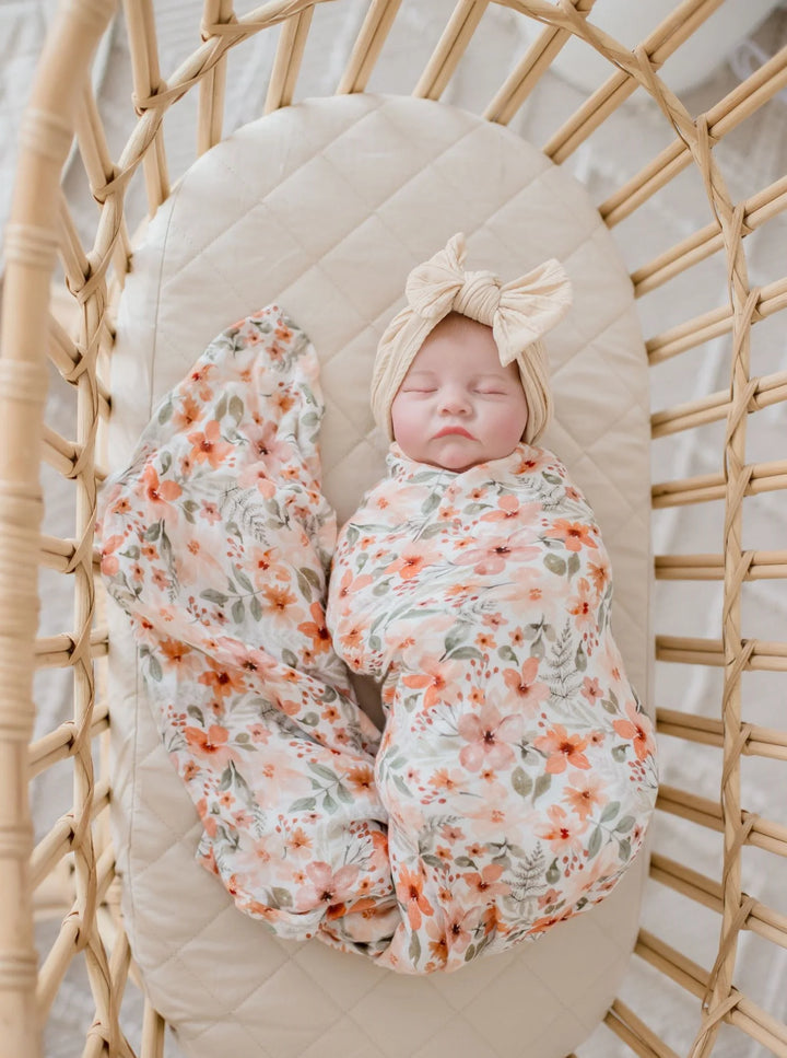 Bambella Designs Bamboo Cotton Muslin Swaddle | Bloom