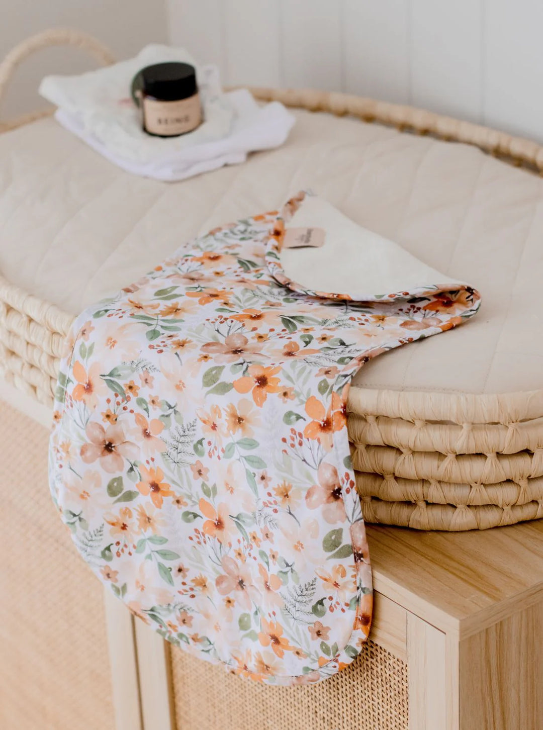 Bambella Designs Burp Cloth 2 Pack | Bloom & Nude