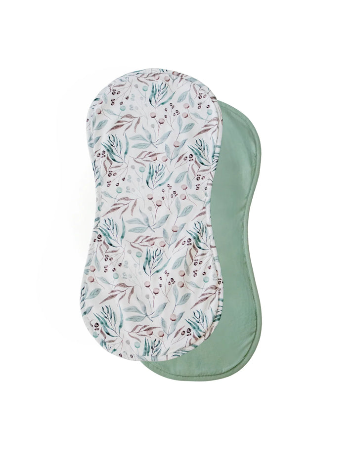 Bambella Designs Burp Cloth 2 Pack | Botanical & Lagoon