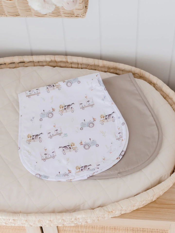 Bambella Designs Burp Cloth 2 Pack | Oakwood Farm & Latte