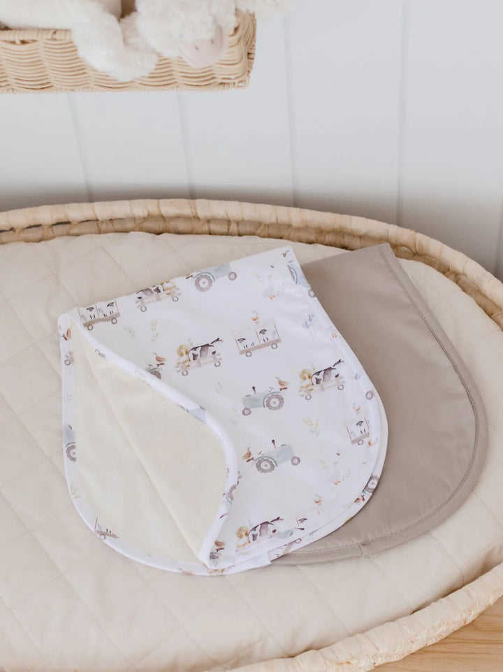 Bambella Designs Burp Cloth 2 Pack | Oakwood Farm & Latte