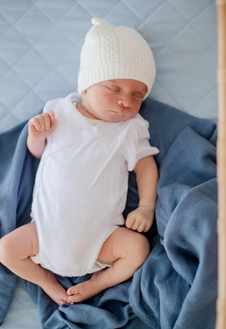 Bambella Designs Bamboo Cotton Muslin Swaddle | Storm