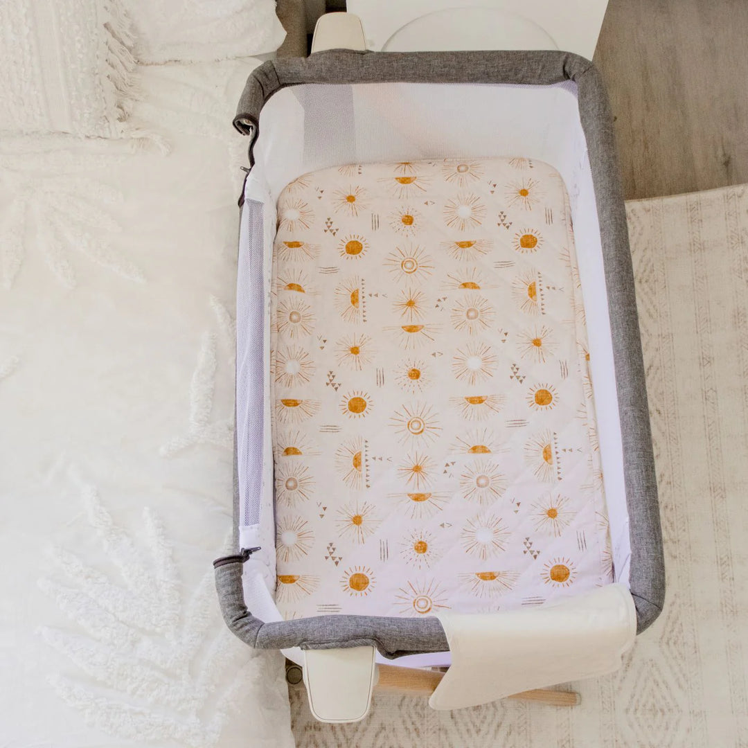 Bambella Designs Co-Sleeper Fitted Waterproof Sheet | Bohemian Sunshine