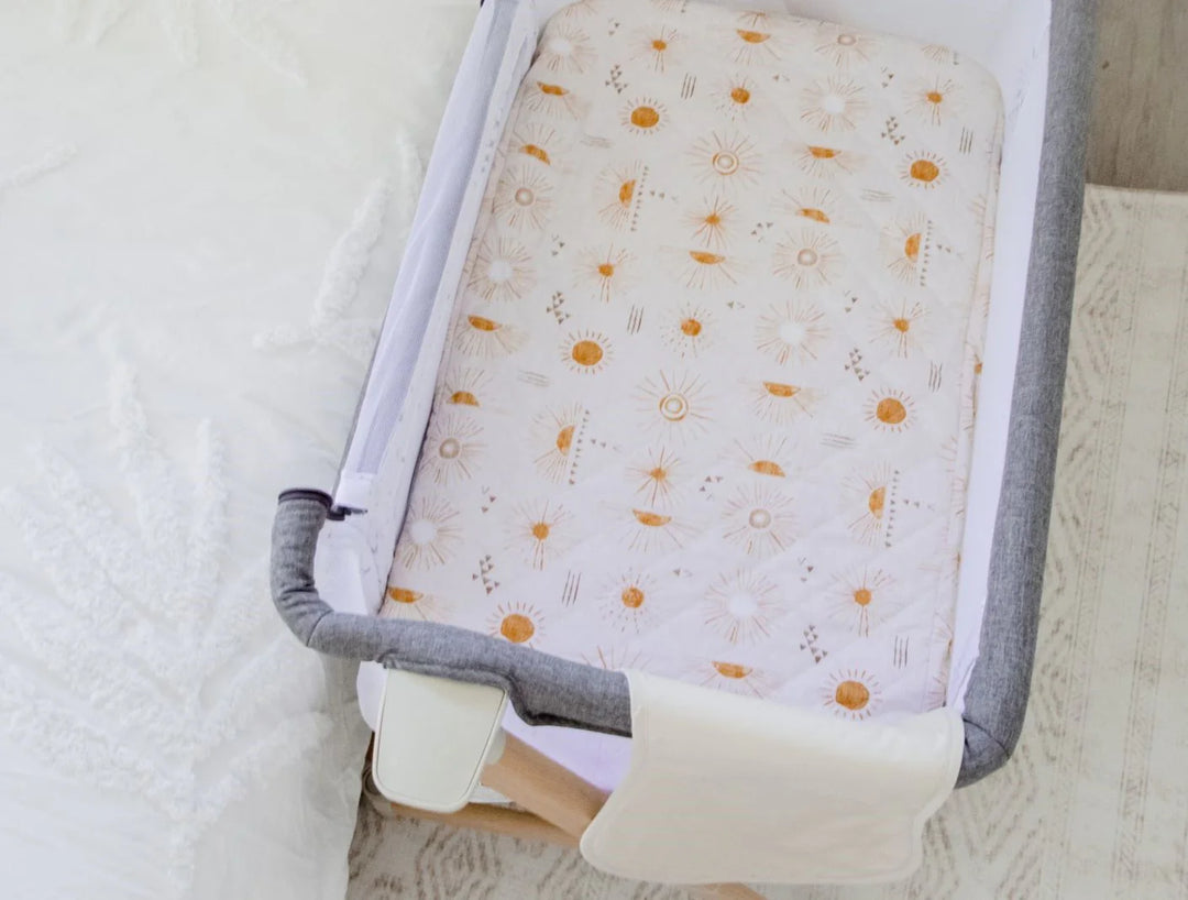 Bambella Designs Co-Sleeper Fitted Waterproof Sheet | Bohemian Sunshine