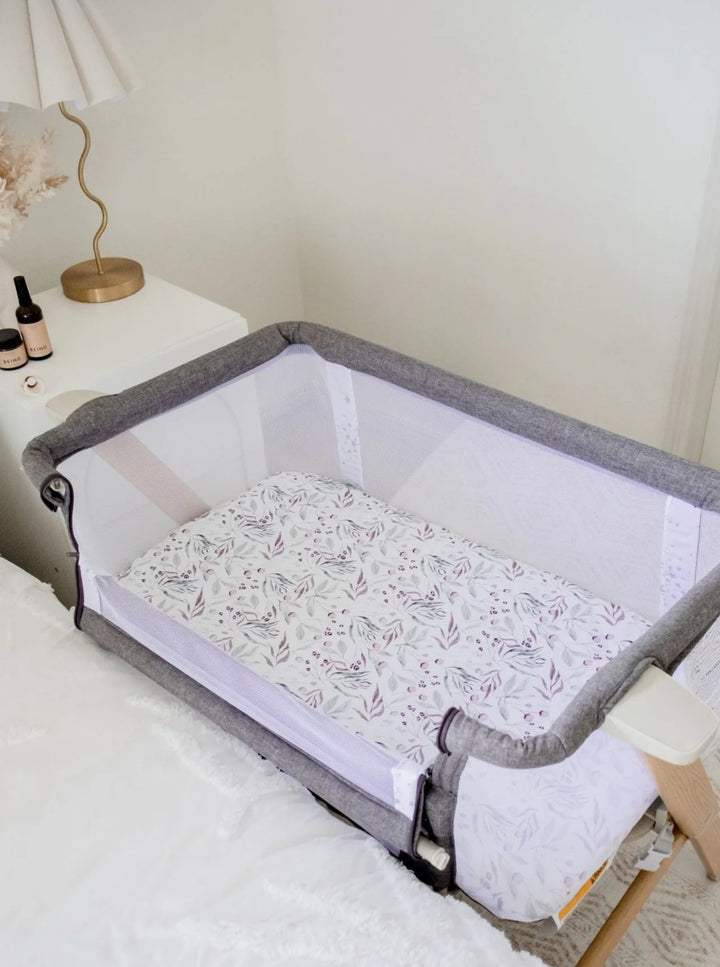 Bambella Designs Co-Sleeper Fitted Waterproof Sheet | Botanical