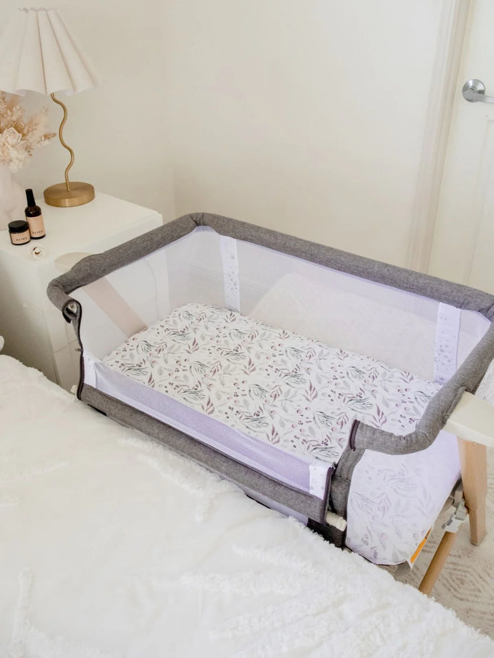 Bambella Designs Co-Sleeper Fitted Waterproof Sheet | Botanical