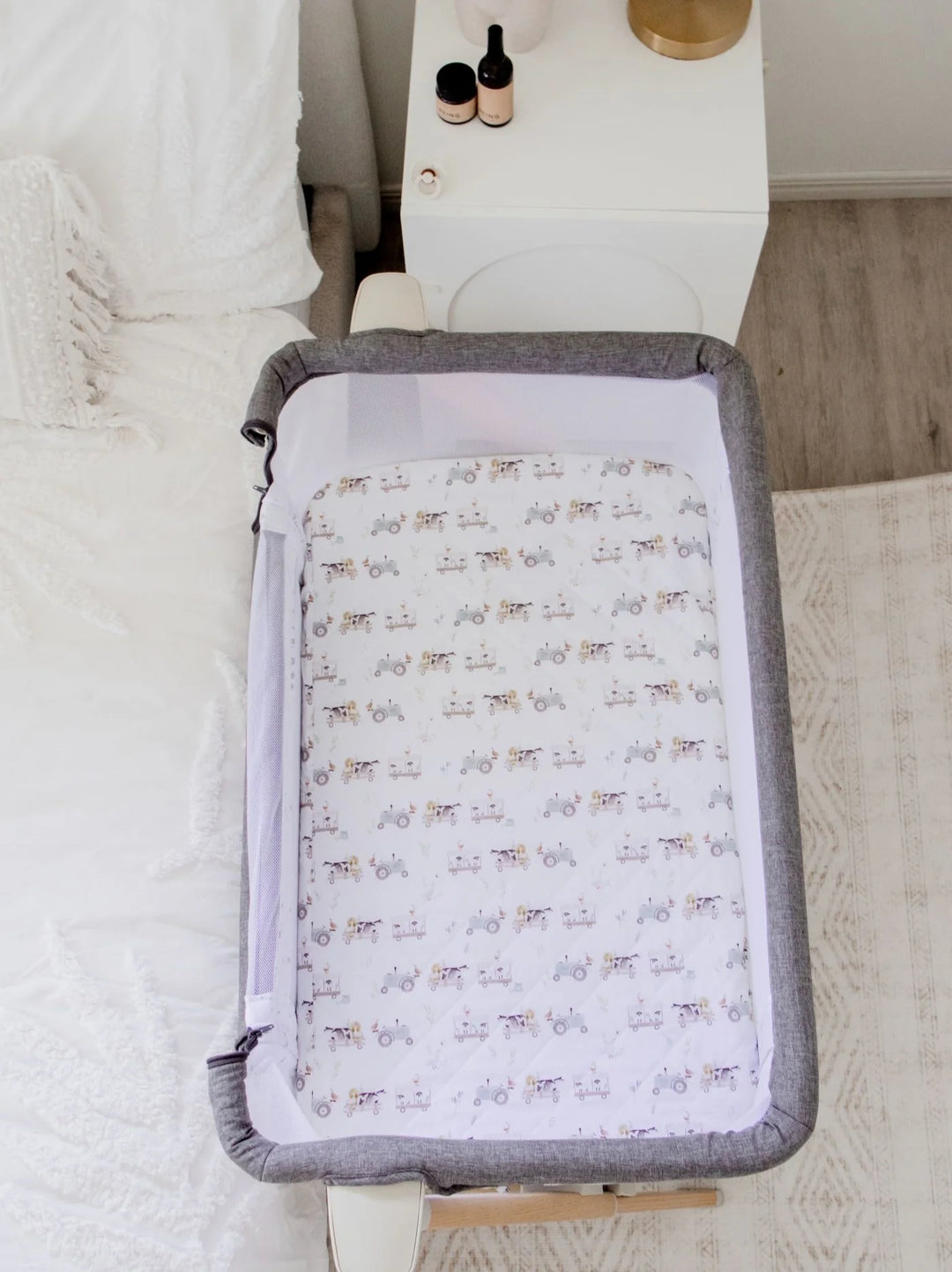 Bambella Designs Co-Sleeper Fitted Waterproof Sheet | Oakwood Farm