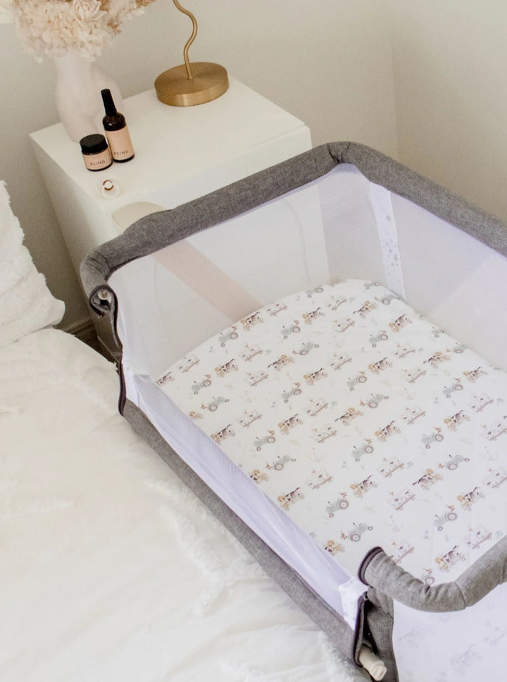 Bambella Designs Co-Sleeper Fitted Waterproof Sheet | Oakwood Farm