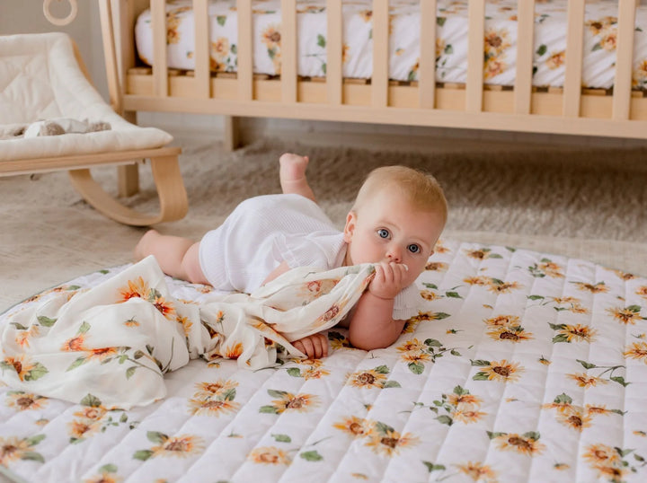 Bambella Designs Bamboo Cotton Muslin Swaddle | Sunny Days