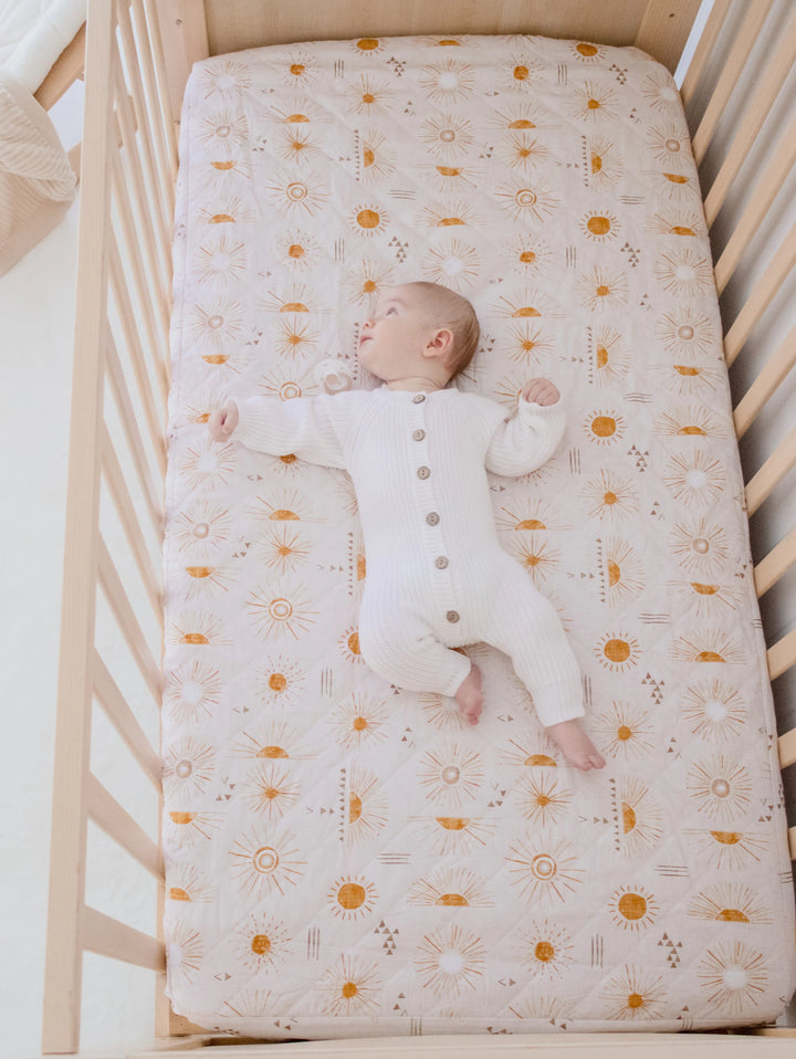 Bambella Designs Waterproof Cot Sheet | Bohemian Sunshine