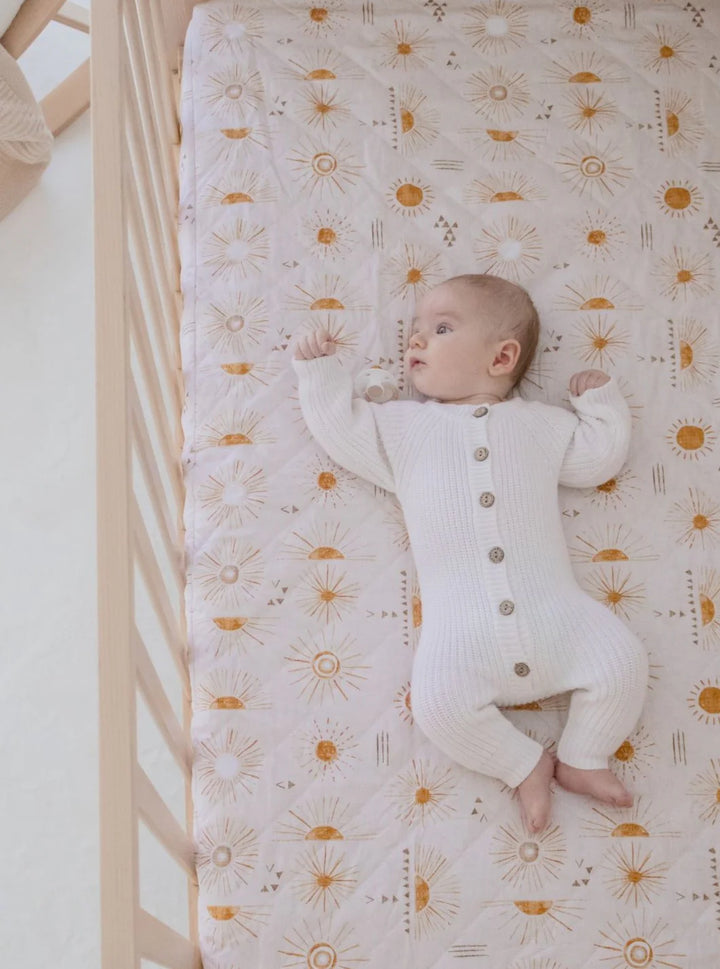 Bambella Designs Waterproof Cot Sheet | Bohemian Sunshine