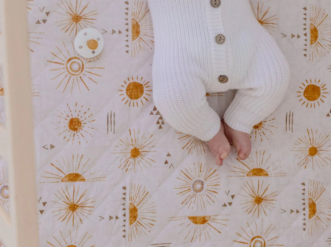 Bambella Designs Waterproof Cot Sheet | Bohemian Sunshine