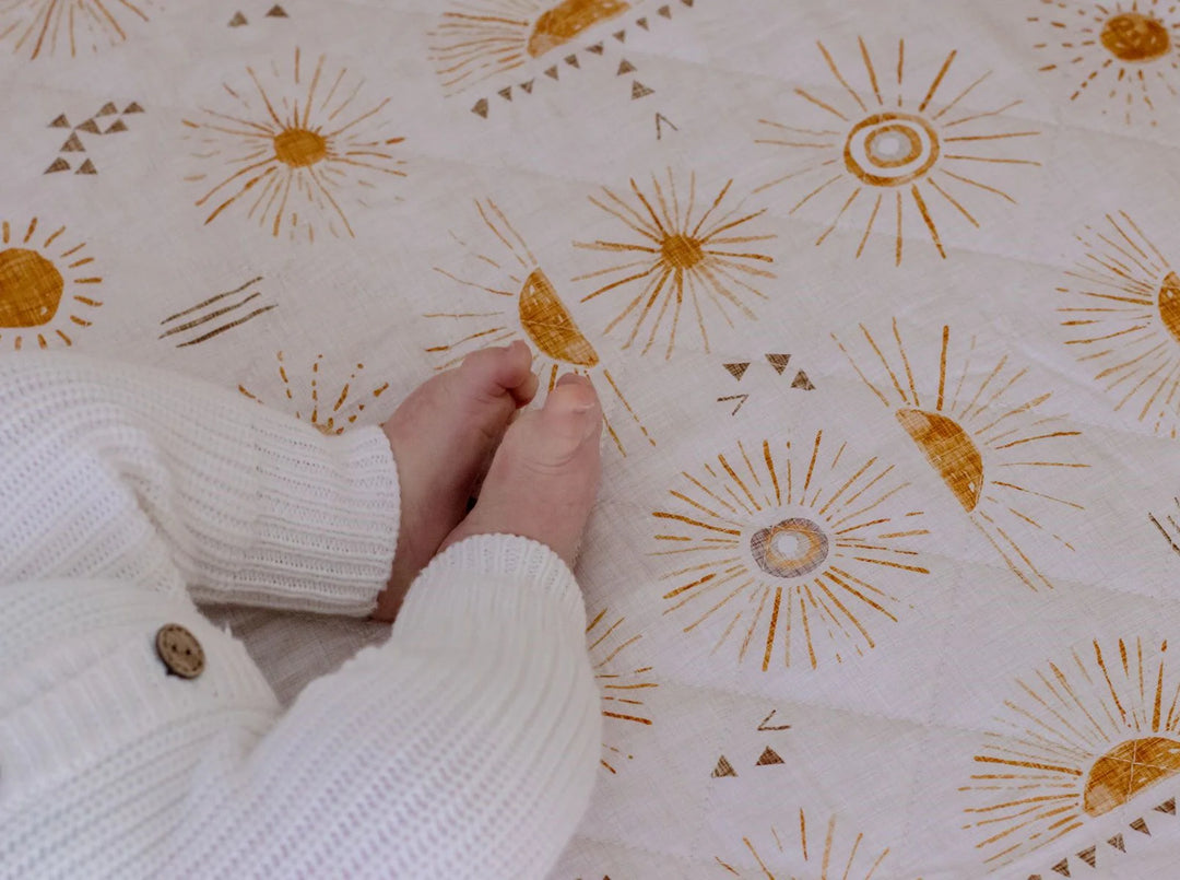Bambella Designs Waterproof Cot Sheet | Bohemian Sunshine