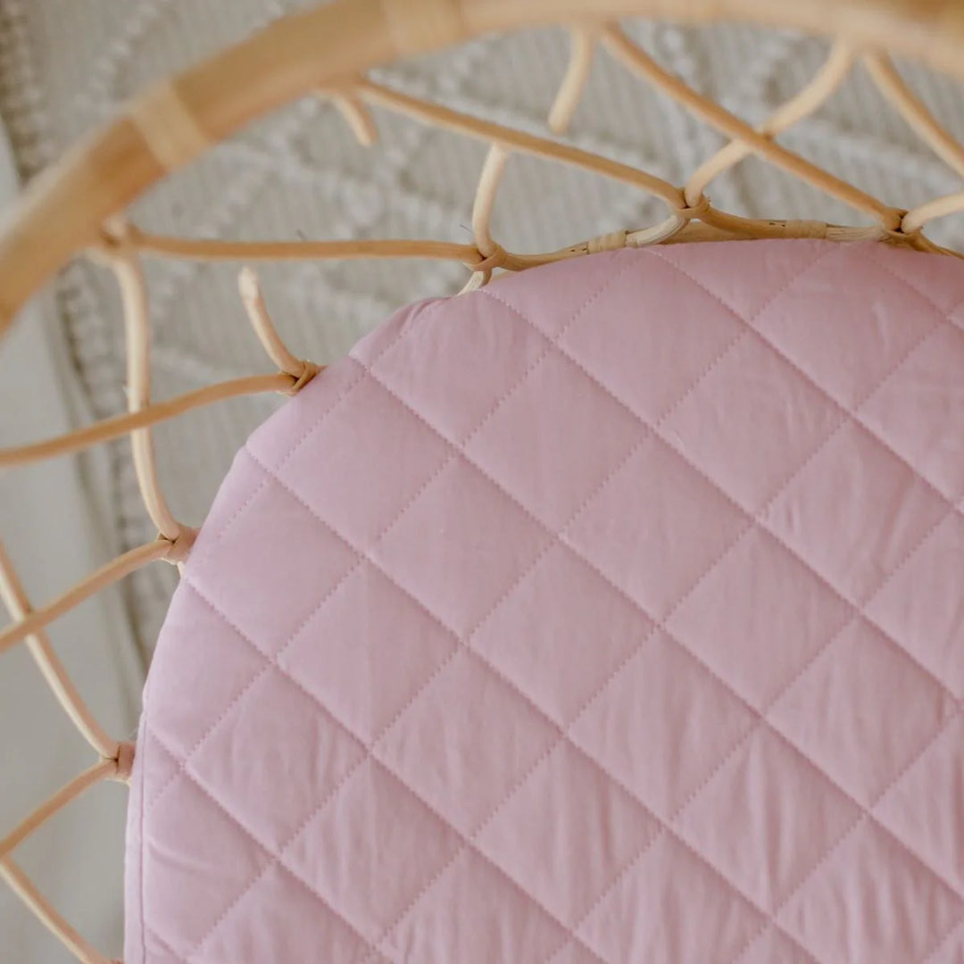 Bambella Designs Waterproof Bassinet Sheet/Change Mat Cover | Dusty Mauve