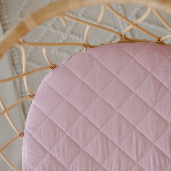Bambella Designs Waterproof Bassinet Sheet/Change Mat Cover | Dusty Mauve