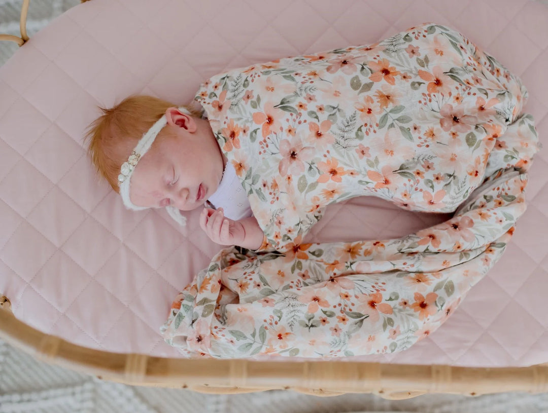Bambella Designs Bamboo Cotton Muslin Swaddle | Bloom