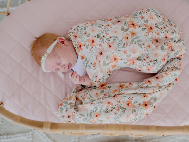 Bambella Designs Bamboo Cotton Muslin Swaddle | Bloom