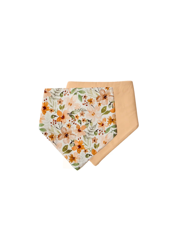 Bambella Designs Bandana Bibs 2 Pack | Bloom & Nude