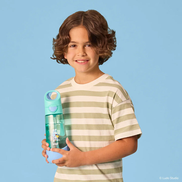B.box Tritan Drink Bottle 600mL - Bluey playtime