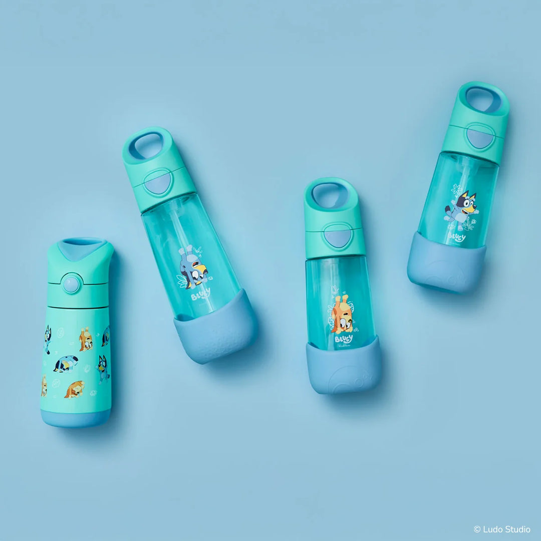 B.box Tritan Drink Bottle 600mL - Bluey playtime