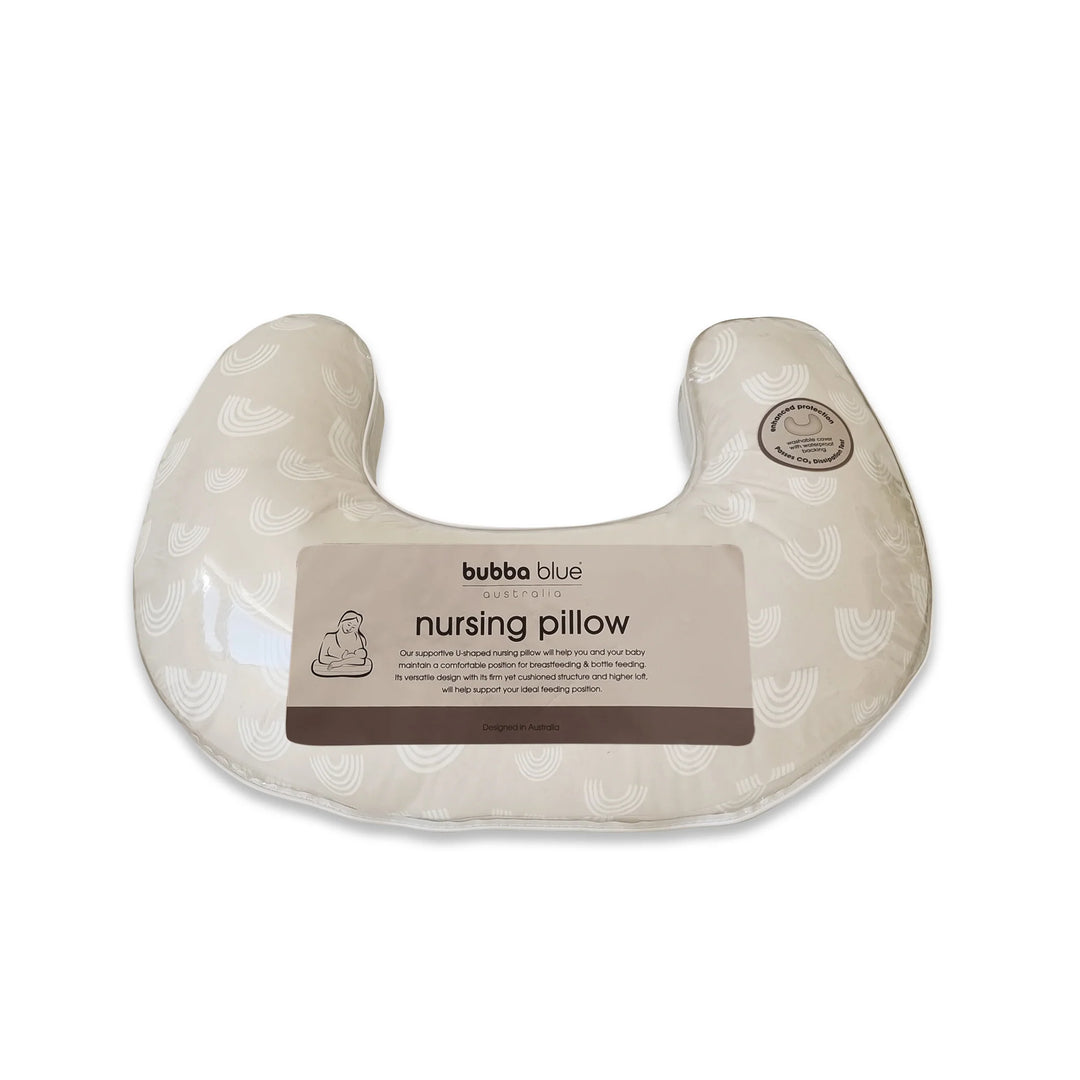 Bubba Blue Nordic Nursing Pillow Sand/Grey