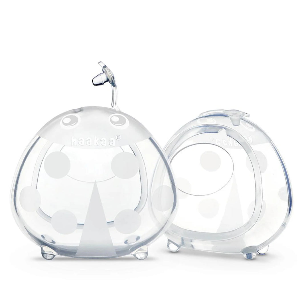 Haakaa Ladybug Milk Collector 2 pack + Bluestone Carry Case