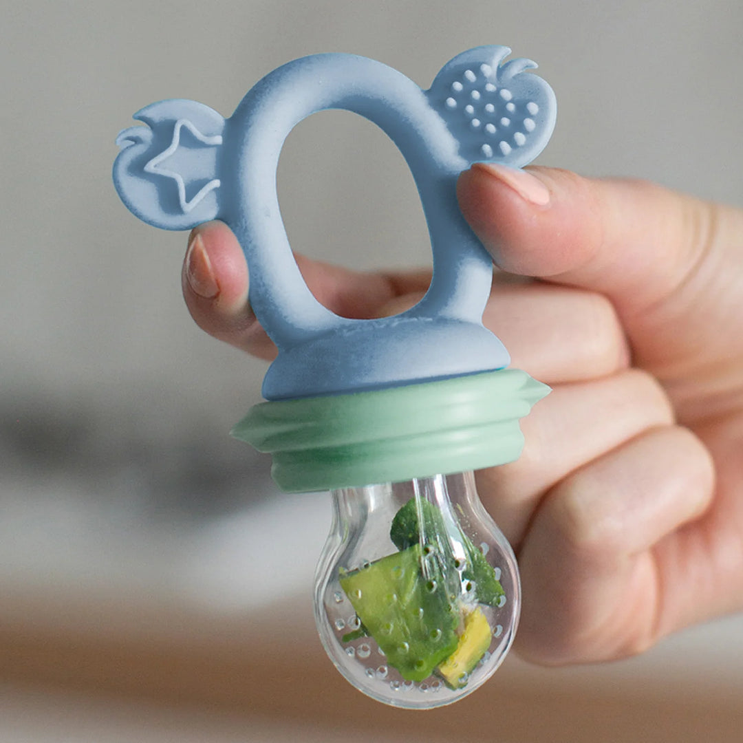 Cherub Baby SILICONE FRESH FOOD FEEDER / NIBBLE TRAY / REPLACEMENT 2PK NET - CERULEAN/SAGE