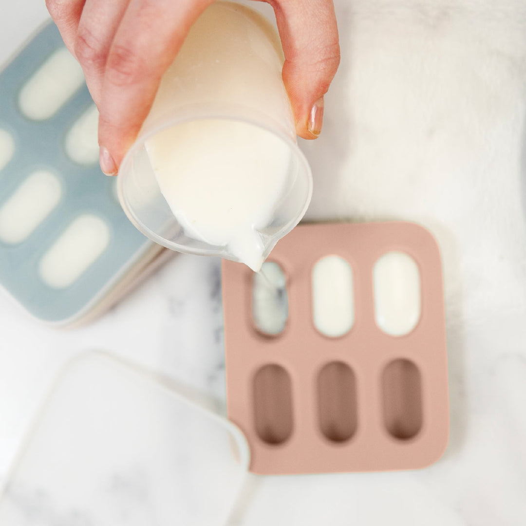 Cherub Baby SILICONE FRESH FOOD FEEDER / NIBBLE TRAY / REPLACEMENT 2PK NET -  DUSTY ROSE / SAND