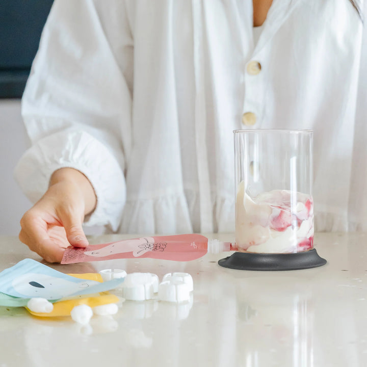 Cherub Baby BOROSILICATE GLASS & SILICONE POUCH FILLING STATION