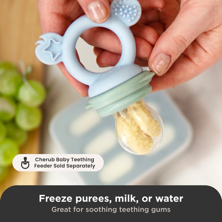 Cherub Baby SILICONE NIBBLE FREEZER TRAY 2PK - CERULEAN/SAGE