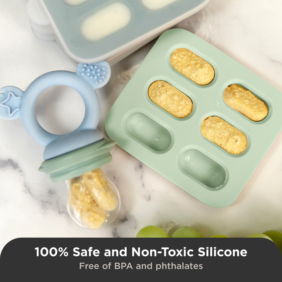 Cherub Baby SILICONE NIBBLE FREEZER TRAY 2PK - CERULEAN/SAGE