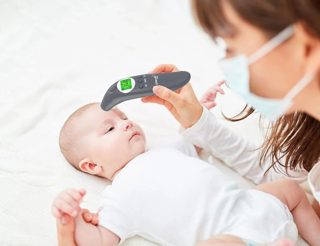 Cherub Baby 4 IN 1 INFRARED DIGITAL EAR AND FOREHEAD THERMOMETER - SLATE