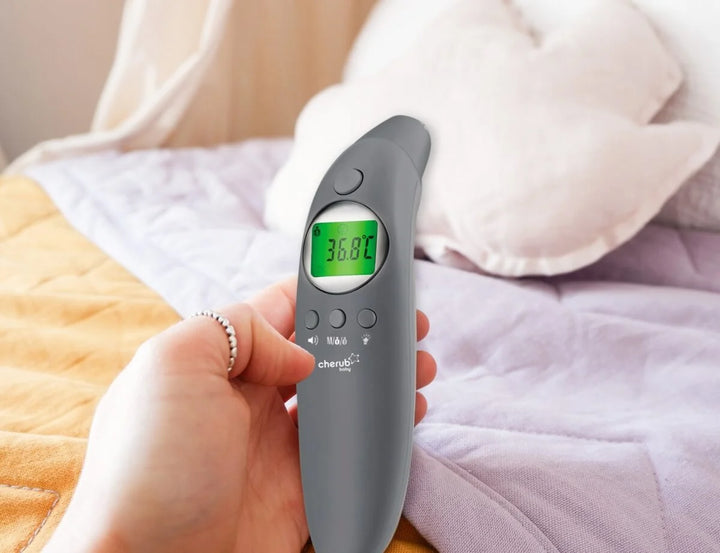 Cherub Baby 4 IN 1 INFRARED DIGITAL EAR AND FOREHEAD THERMOMETER - SLATE