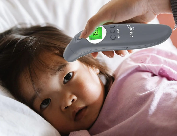 Cherub Baby 4 IN 1 INFRARED DIGITAL EAR AND FOREHEAD THERMOMETER - SLATE