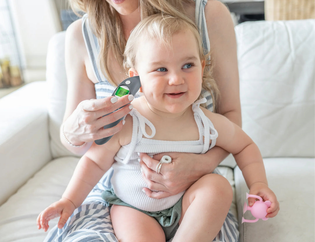 Cherub Baby 4 IN 1 INFRARED DIGITAL EAR AND FOREHEAD THERMOMETER - SLATE