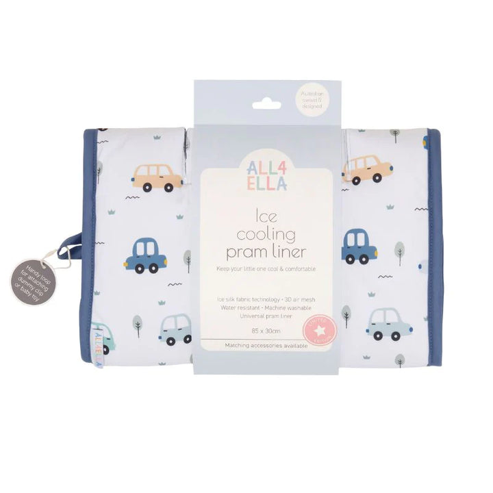 All4Ella Ice cooling pram liner - Beep Beep