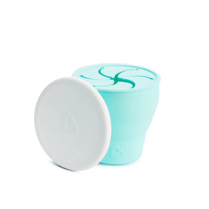 Munchkin C’est Silicone Snack Catcher w/ Lid (Mint)