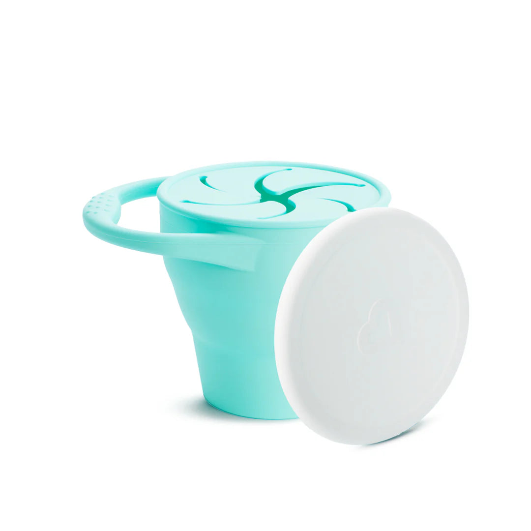 Munchkin C’est Silicone Snack Catcher w/ Lid (Mint)